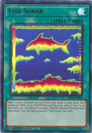 Fish Sonar (LED9-EN020) Ultra Rare 1st Edition