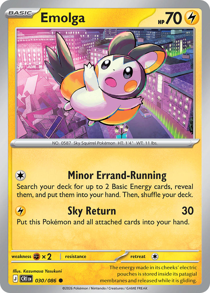 Emolga - 030/086 (CRI) Common