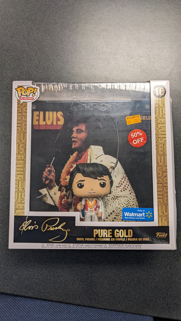 POP Figure Cover: Elvis Presley #0010 - Pure Gold (Walmart Exclusive) DAMAGED