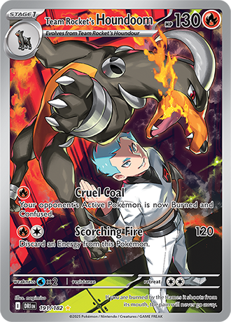 Team Rocket's Houndoom - 191/182 (DRI) Illustration Rare