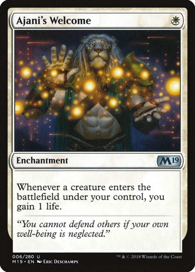 Ajani's Welcome (M19-U) Light Play