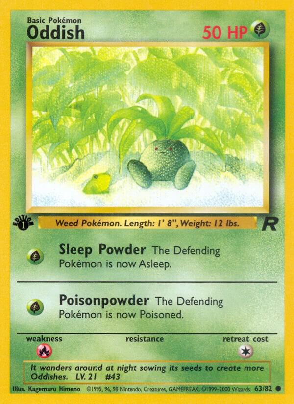Oddish 63/82 (TR) Common - Near Mint 1st Edition