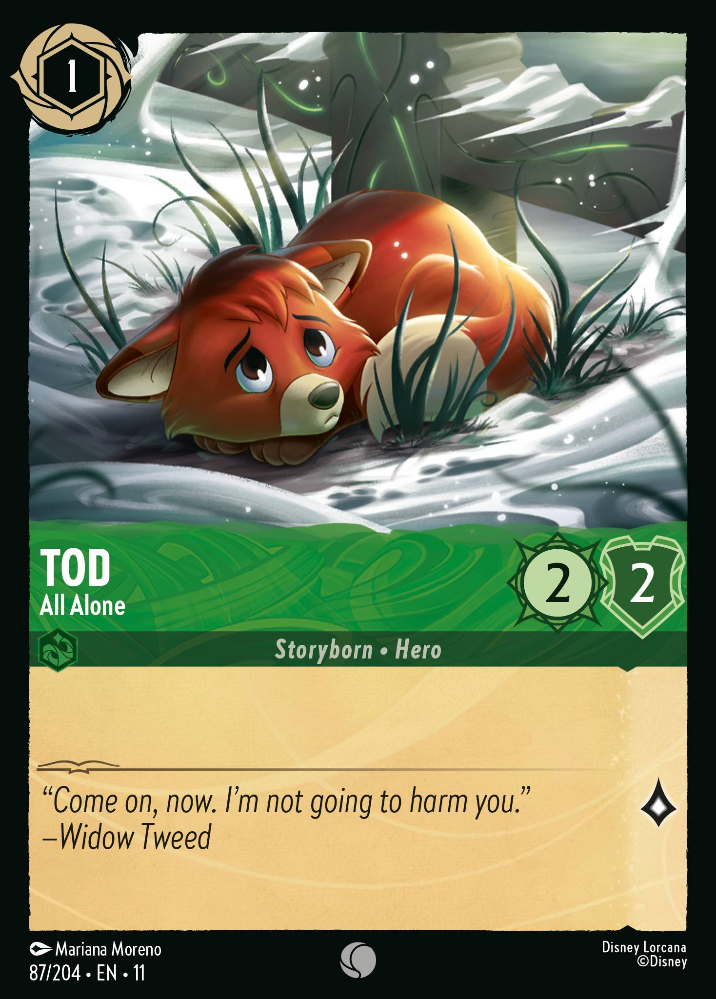 Tod - All Alone (087/204 - Winterspell) Common