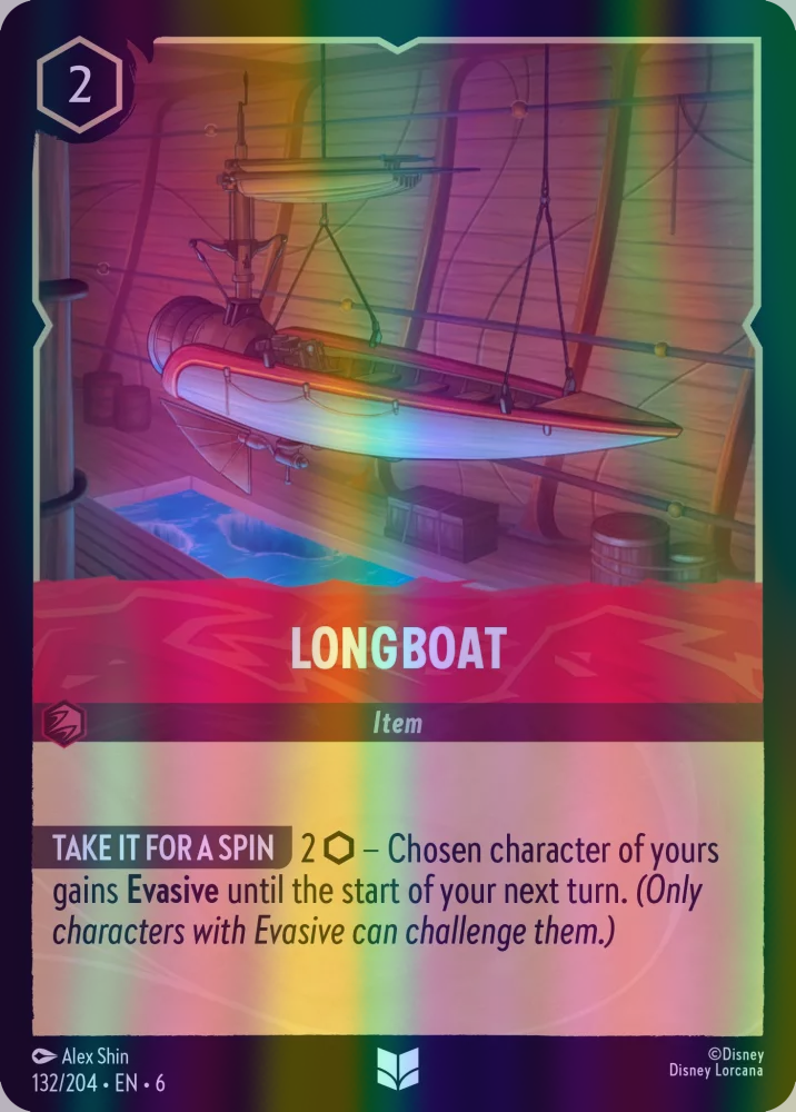 Longboat (Azurite Sea 132/204) Uncommon - Near Mint Cold Foil