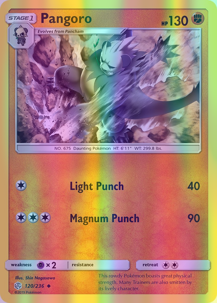 Pangoro - 120/236 (CEC) Uncommon - Near Mint Reverse Holofoil