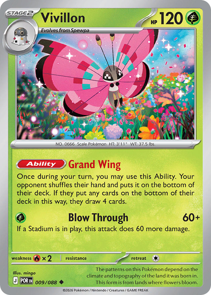 Vivillon - 009/088 (POR) Uncommon