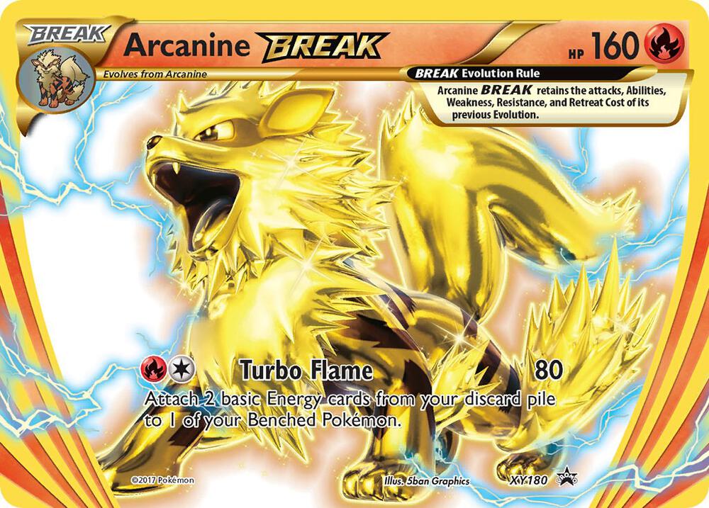 Arcanine BREAK - XY180 (XY:PR) Promo - Light Play Holofoil