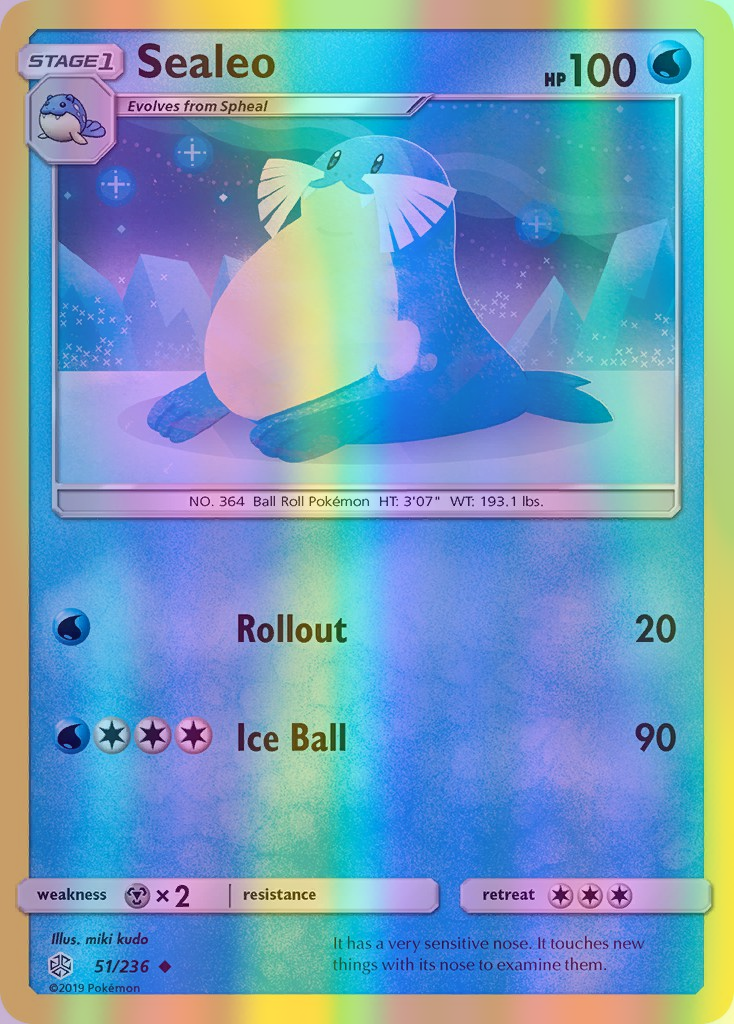 Sealeo - 051/236 (CEC) Uncommon - Near Mint Reverse Holofoil