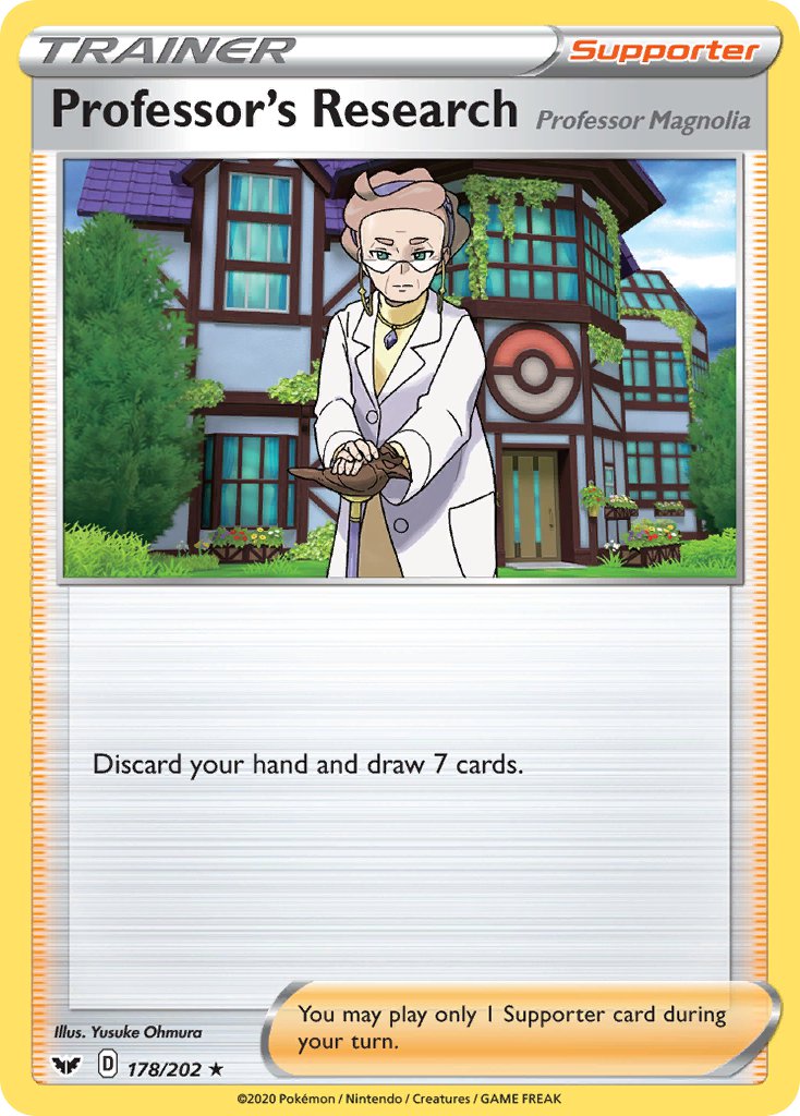 Professor's Research - 178/202 (SWSH01) Holo Rare - Near Mint Holofoil