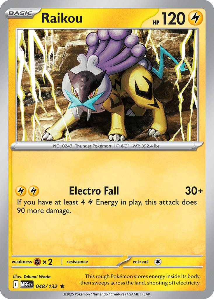 Raikou - 048/132 (MEG) Rare