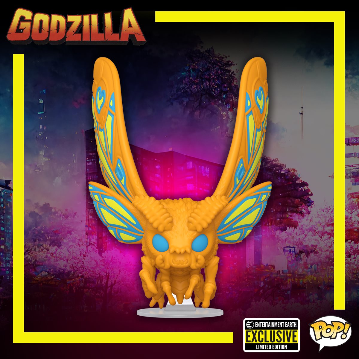 POP Figure: Godzilla #1347 – Mothra (BLKLT) (EE)
