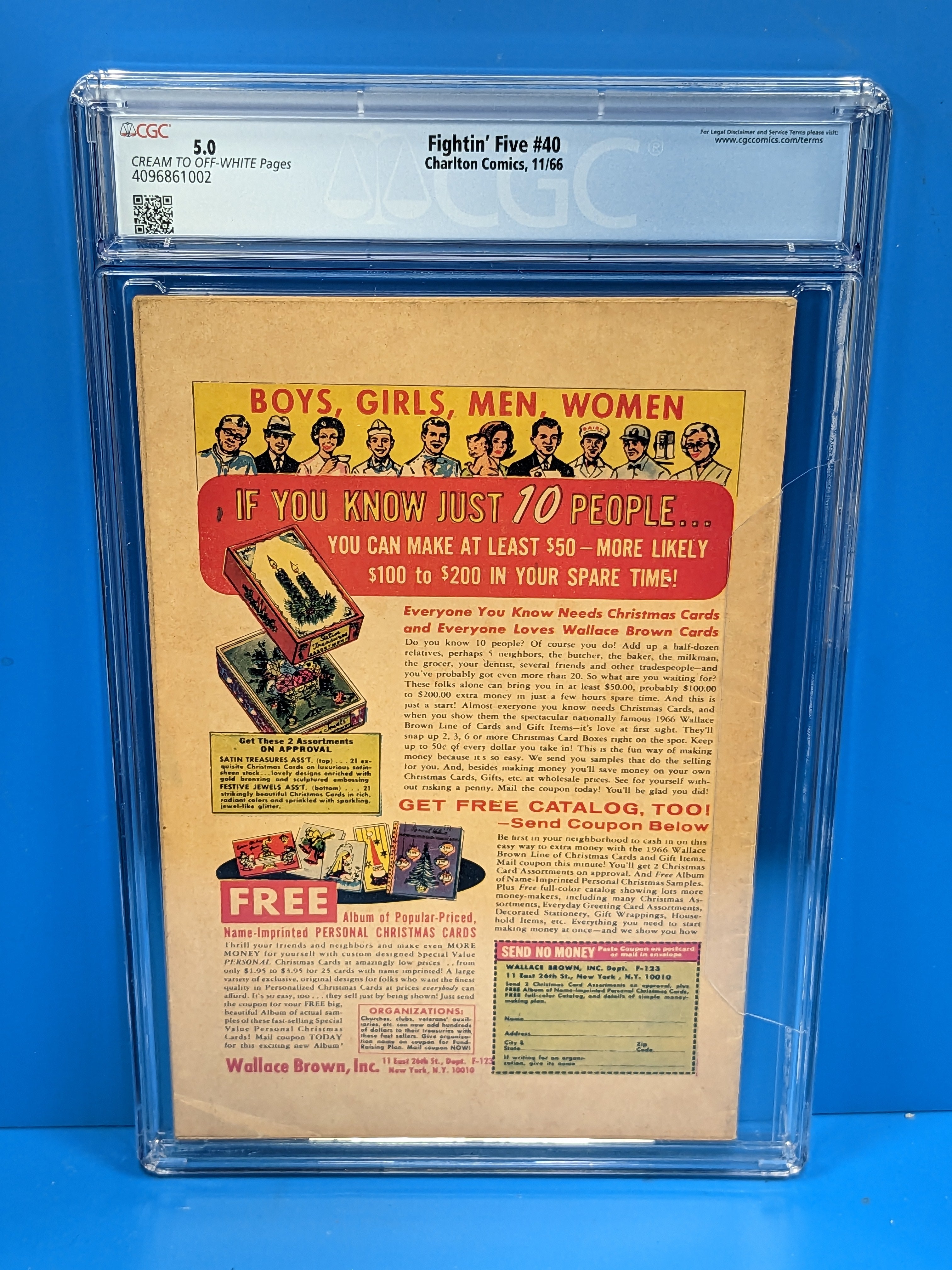 Fightin' 5 (1964) #40 (CGC 5.0) 1st Appearance of Peacemaker