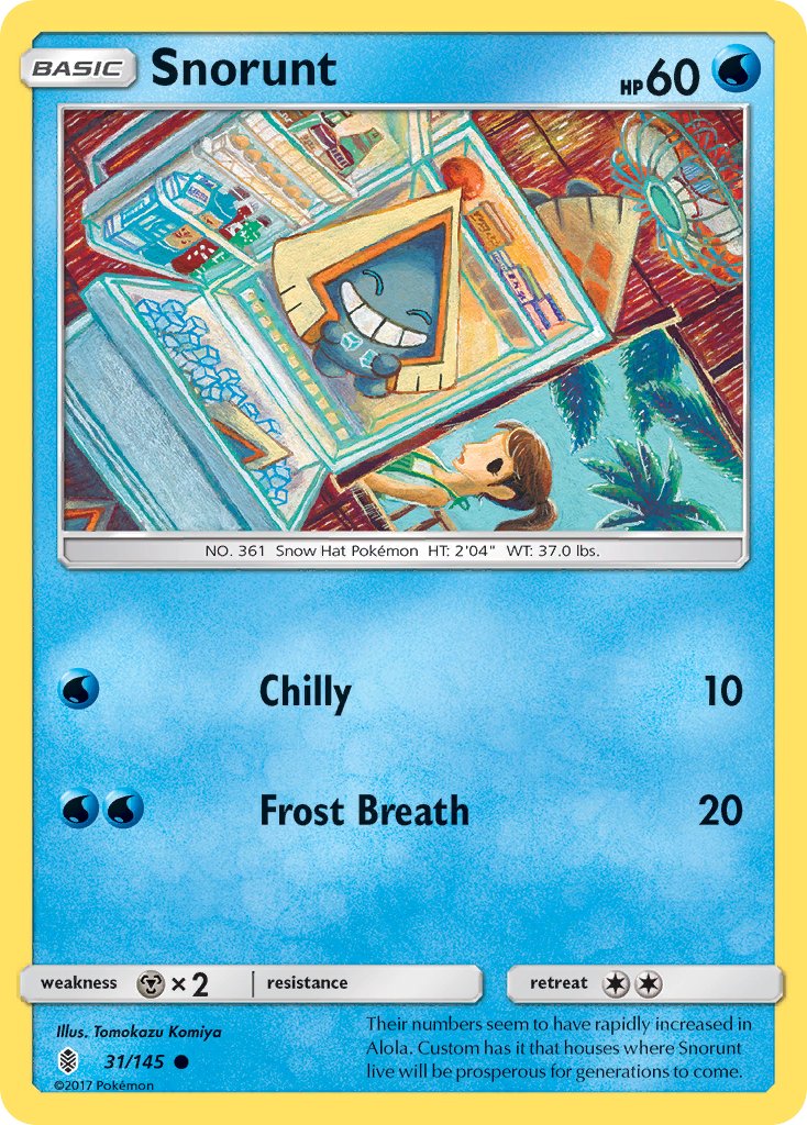 Snorunt - 031/145 (SM:GRI) Common - Near Mint