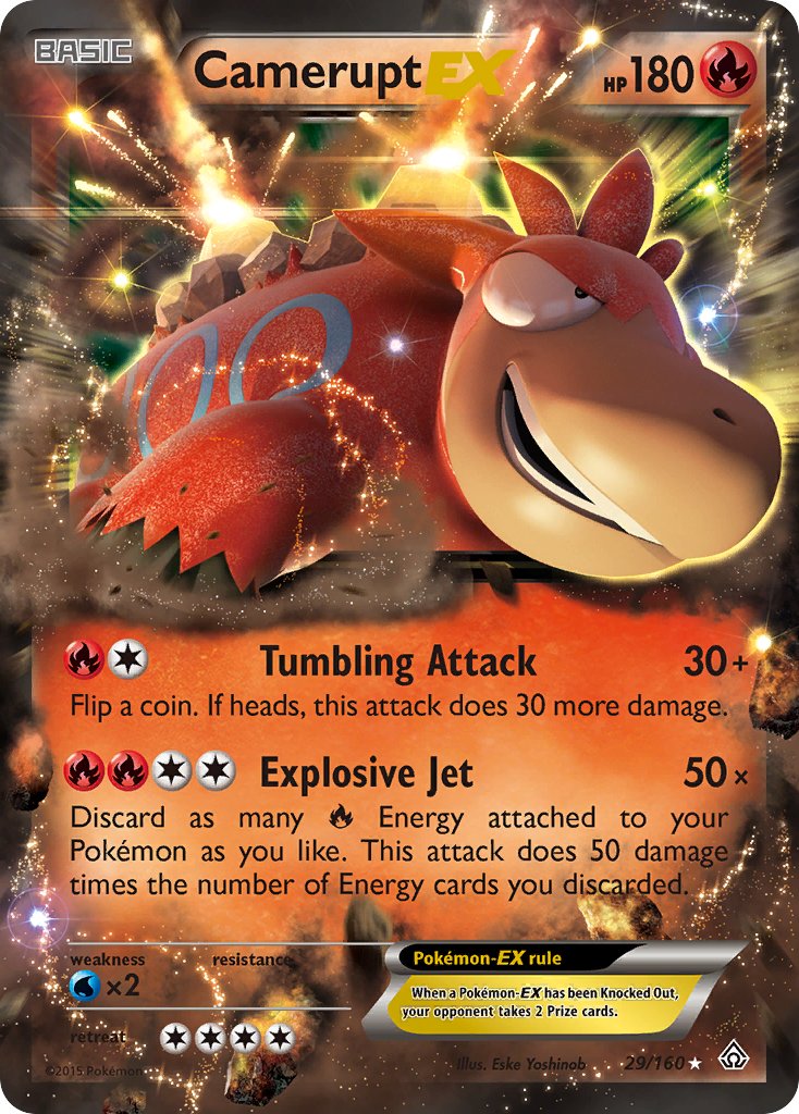 Camerupt EX - 029/160 (PRC) Ultra Rare - Near Mint Holofoil