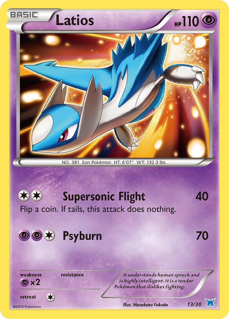 Latios - 13/30 (TK8O) Common - Near Mint