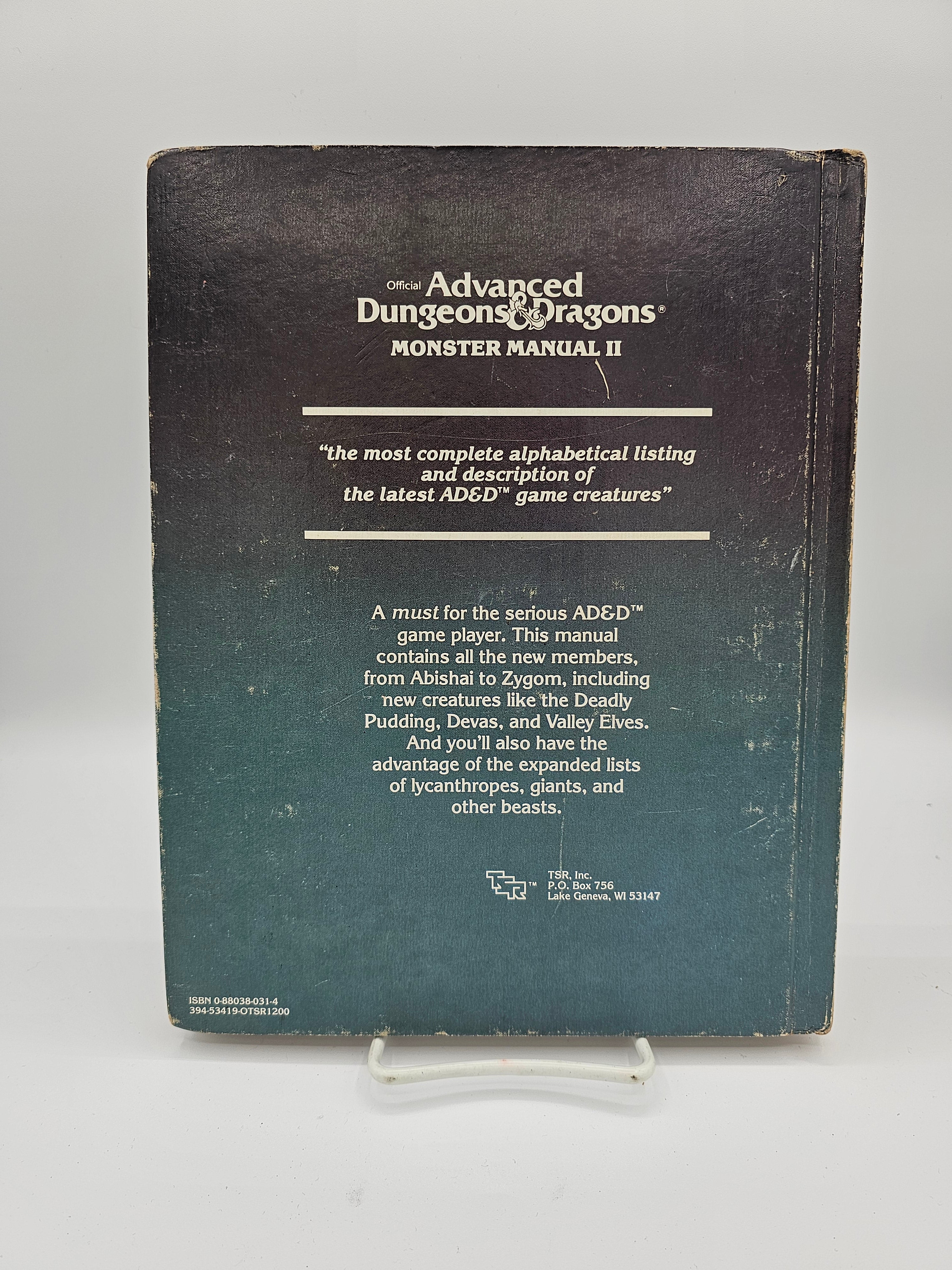 AD&D: Monster Manual II (TSR 2016) (USED, POOR)