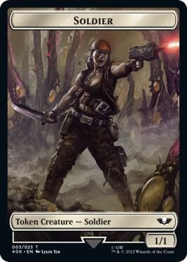 Soldier // Sicarian Infiltrator Double-sided Token (40K-T)
