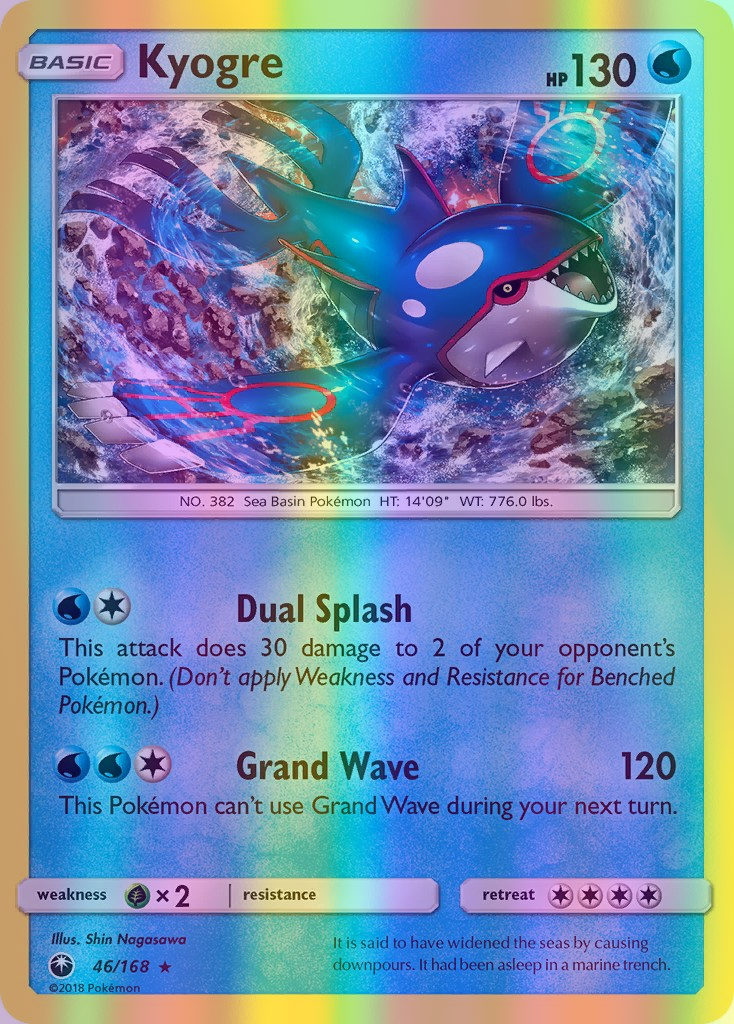Kyogre - 046/168 (CES) Holo Rare - Near Mint Reverse Holofoil