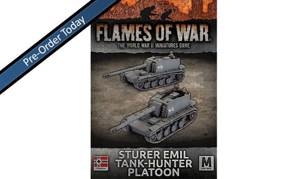 Flames of War: WWII: German (GBX191) - Sturer Emil Tank-hunter Platoon (x2)