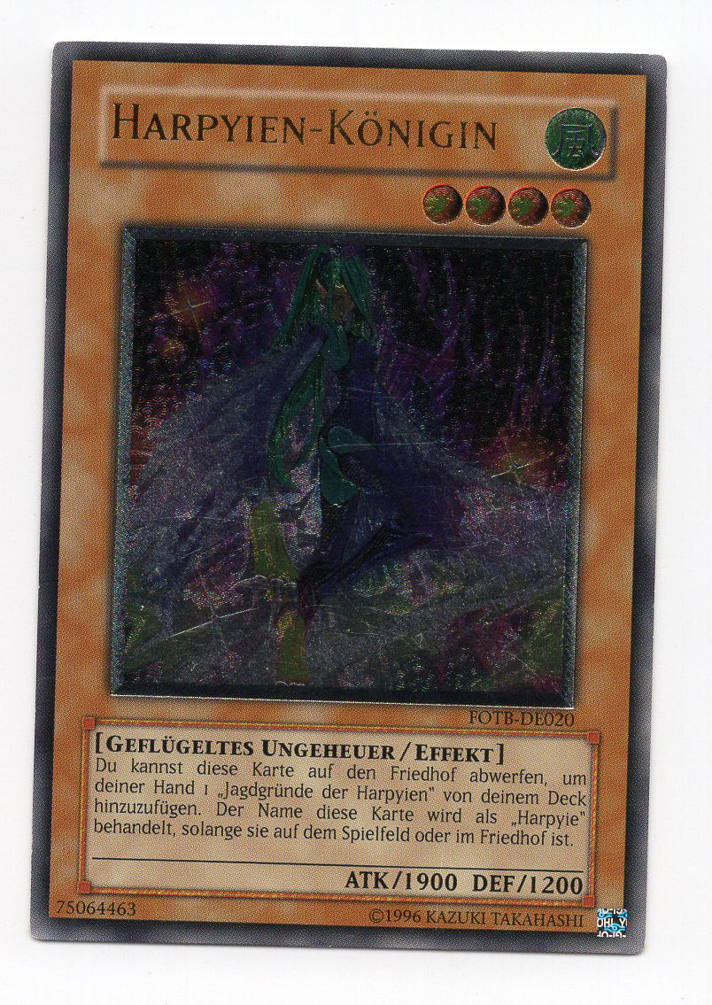 Harpie Queen (FOTB-EN020) Ultimate Rare German Light Play Unlimited