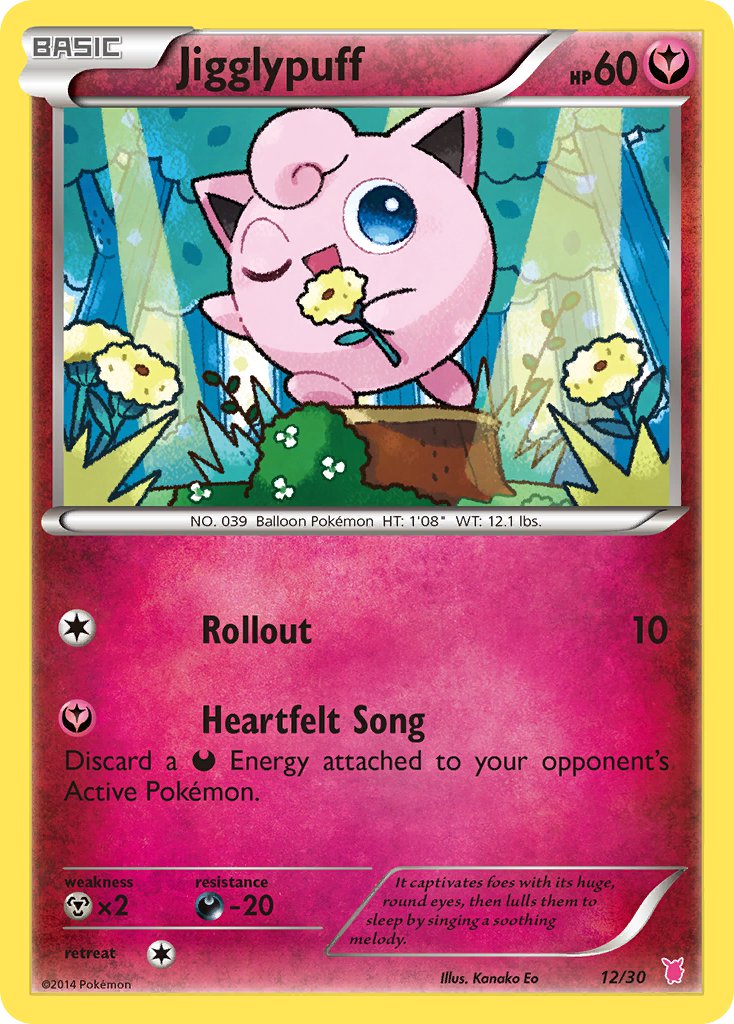 Jigglypuff - 12/30 (TK7B) Common - Near Mint