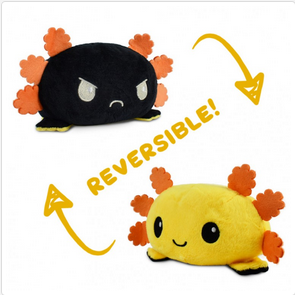 Reversible Mini Plush: Axolotl - Yellow & Black