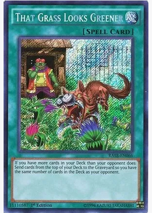 That Grass Looks Greener (RATE-EN066) 1st Ed Secret Rare