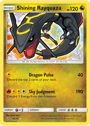 Shining Rayquaza (56/73) Near Mint Holofoil