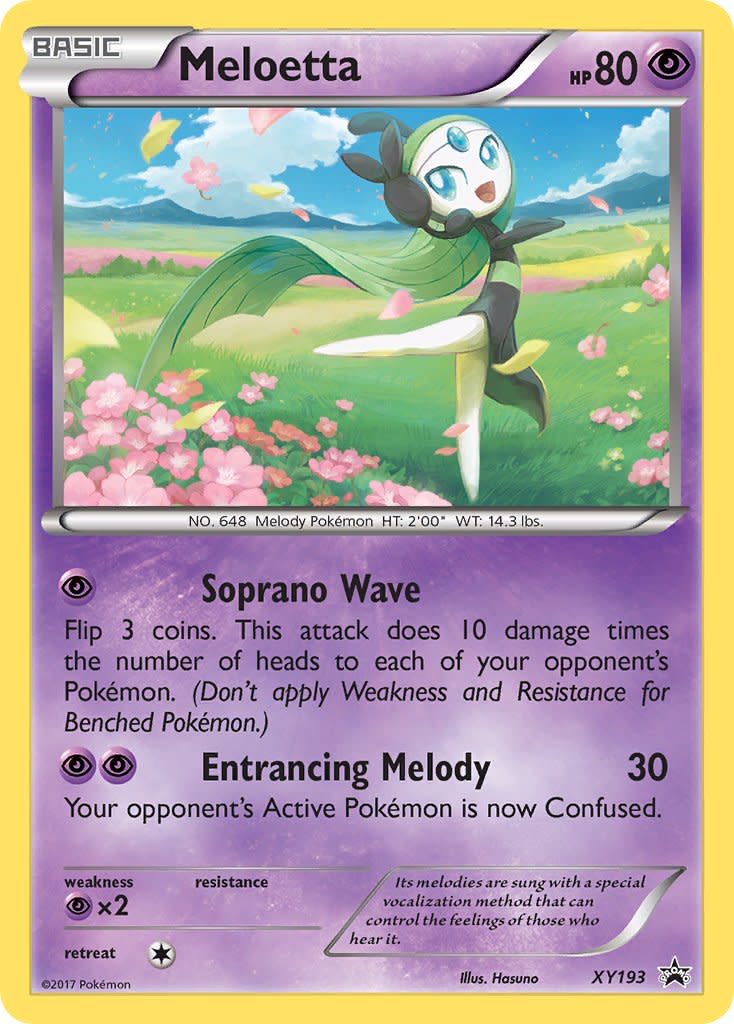 Meloetta - XY193 (XY:PR) Promo - Light Play Holofoil