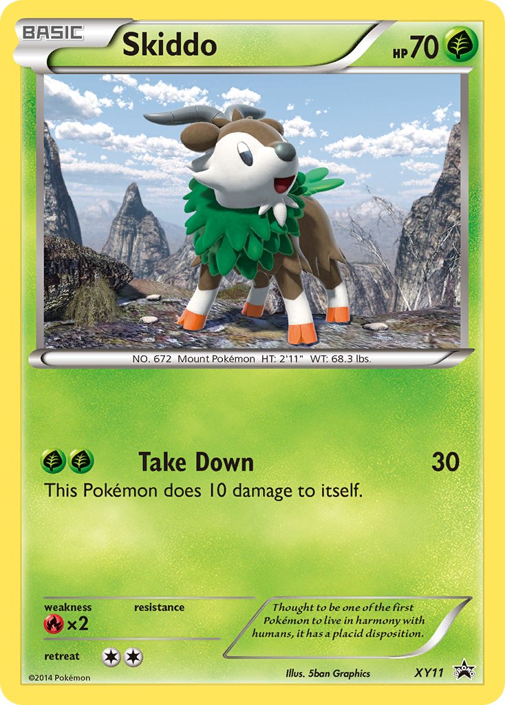 Skiddo - XY11 (XY:PR) Promo - Near Mint Holofoil