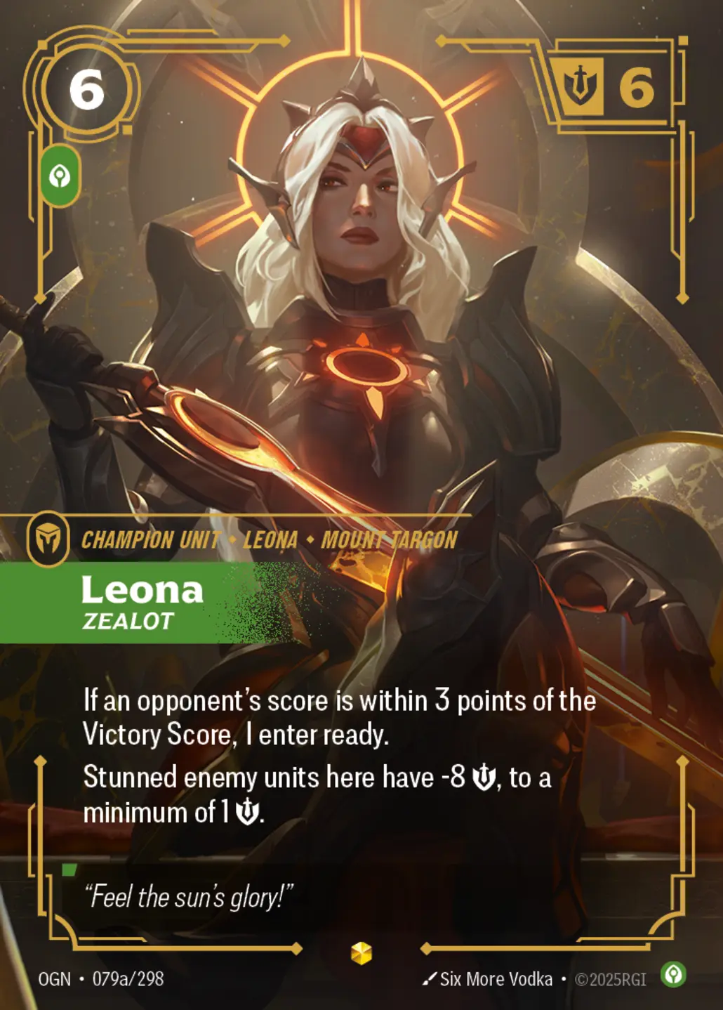 Leona - Zealot (Alternate Art) - 079a/298 (OGN) Showcase