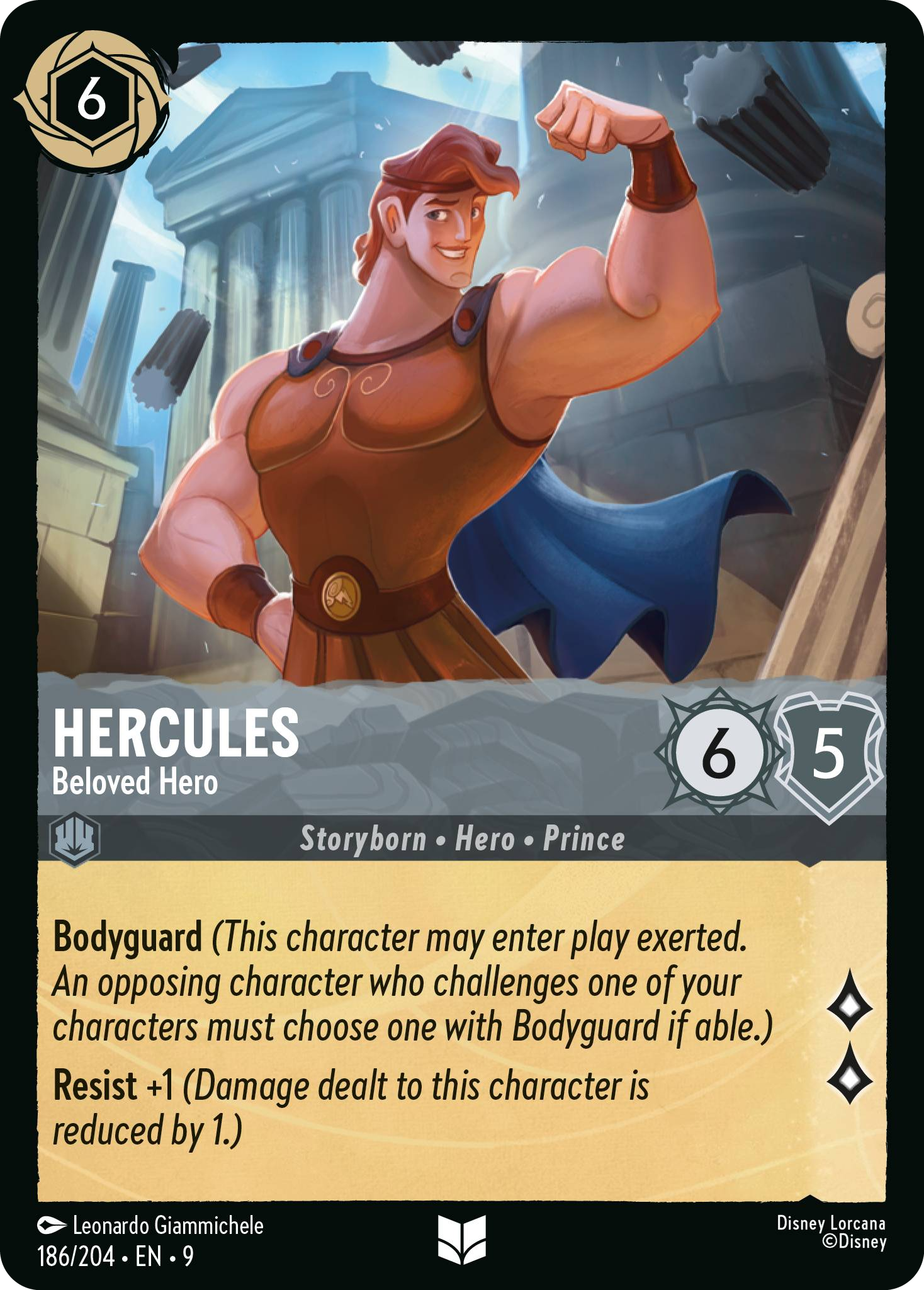 Hercules - Beloved Hero (Fabled - 186/204) Uncommon