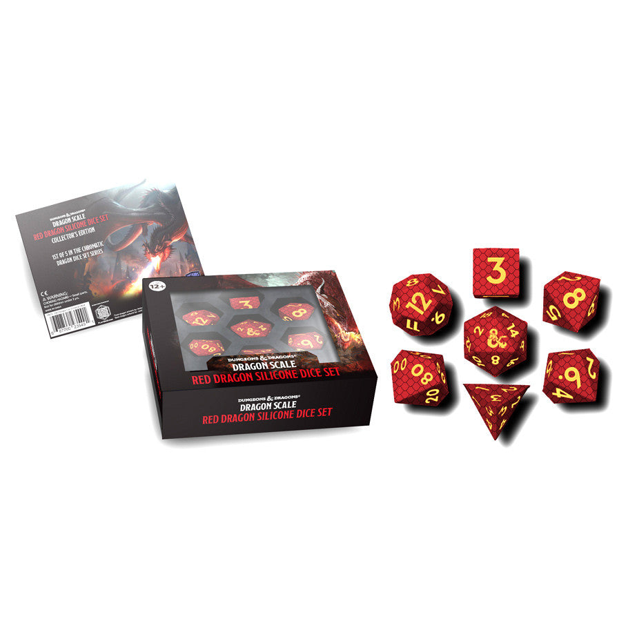 Fanroll by MDG: D&D Dragon Scale - Red Dragon Metal Dice Set