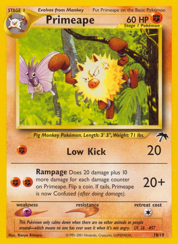 Primeape - 18/18 (SI) Promo - Near Mint