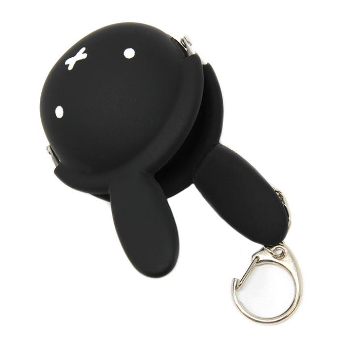 mimi POCHI-BABY miffy Coin Purse Keychain - Black