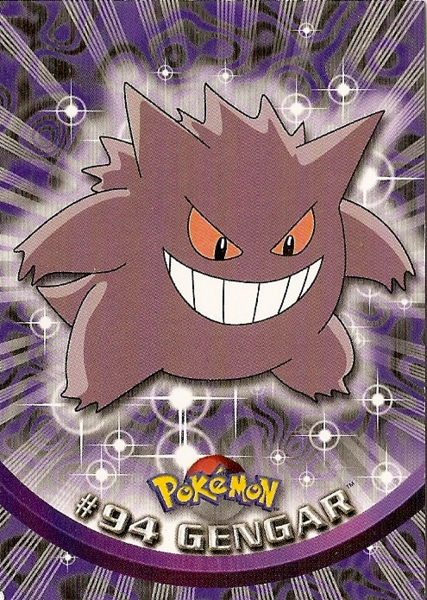 Gengar (94) 2000 Topps Pokemon Blue Logo Non-Holo