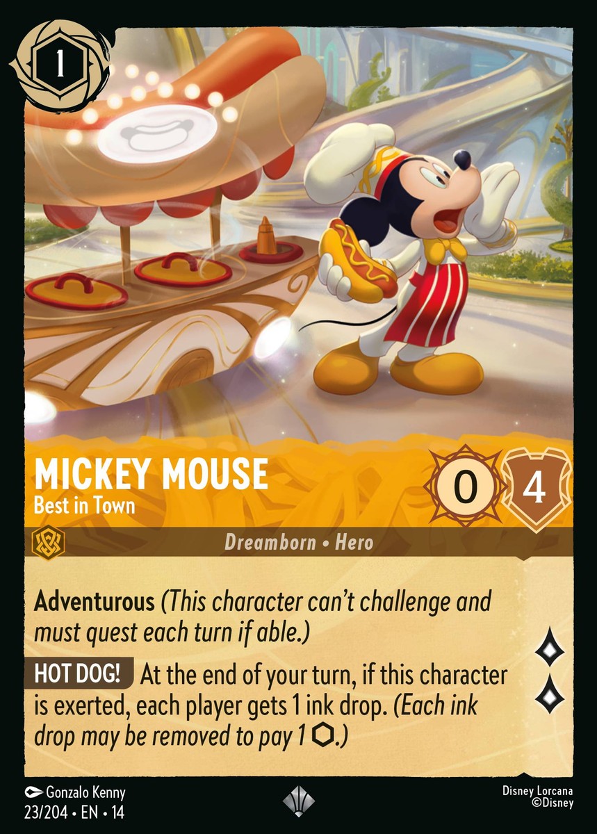 Mickey Mouse - Best in Town (023/204 - Hyperia City) Super Rare