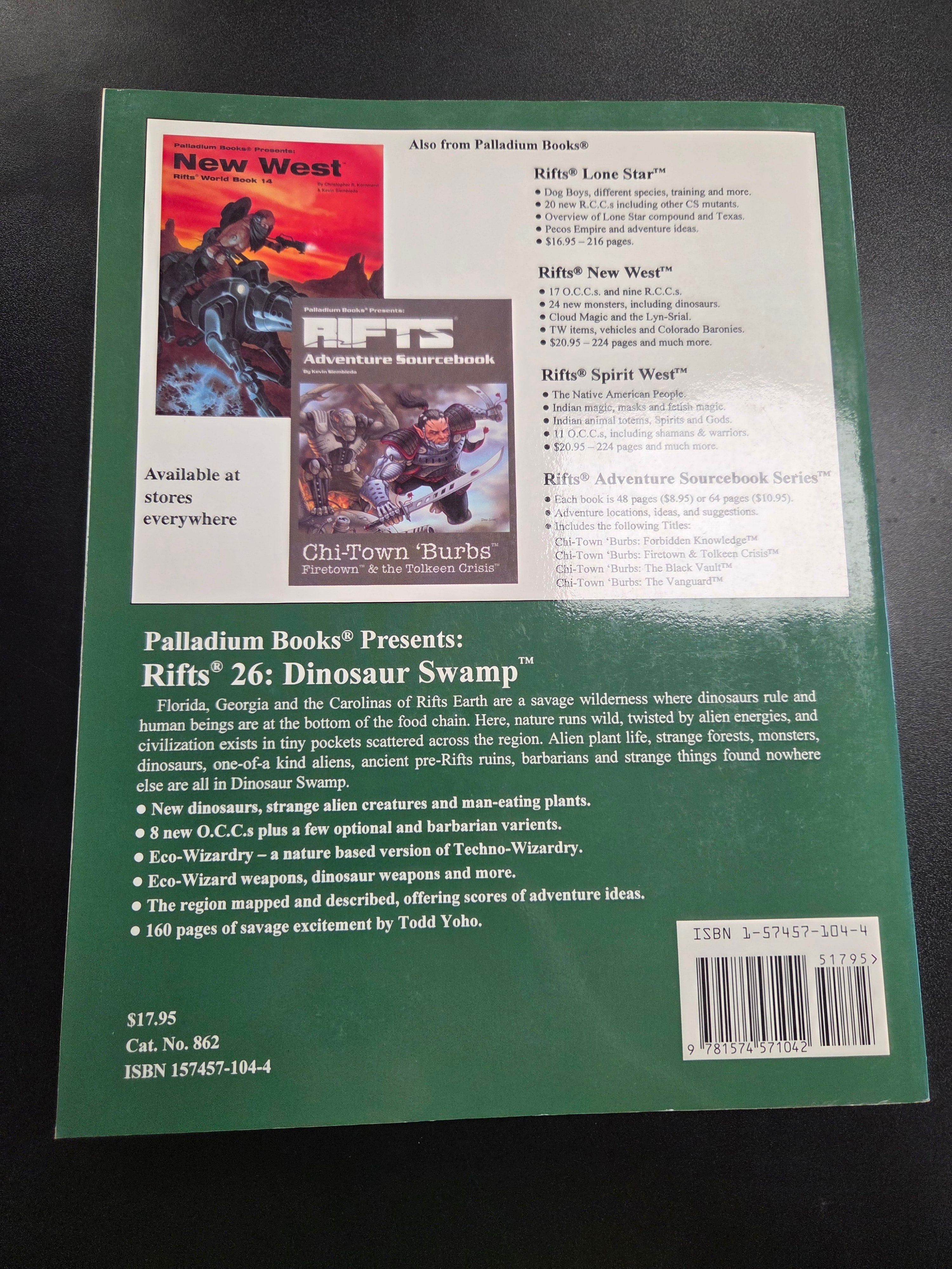 RIFTS World Book 26: Dinosaur Swamp (USED)
