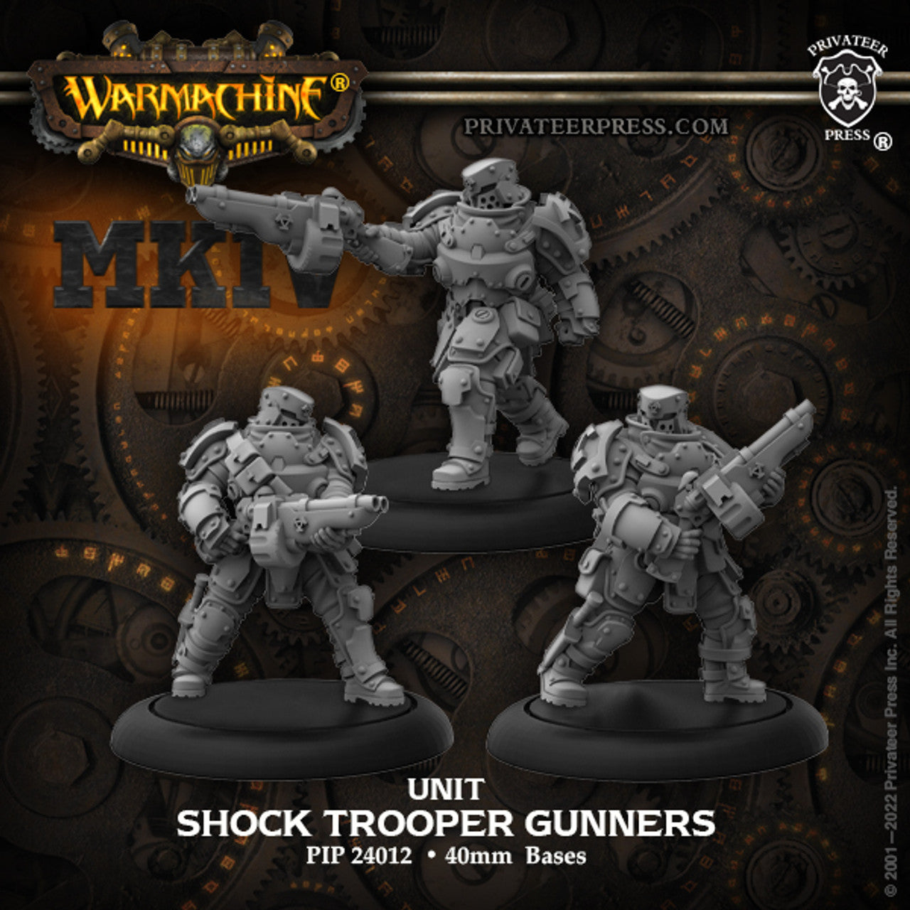 Warmachine MKIV (PIP 24012): Shock Trooper Gunner Unit EB