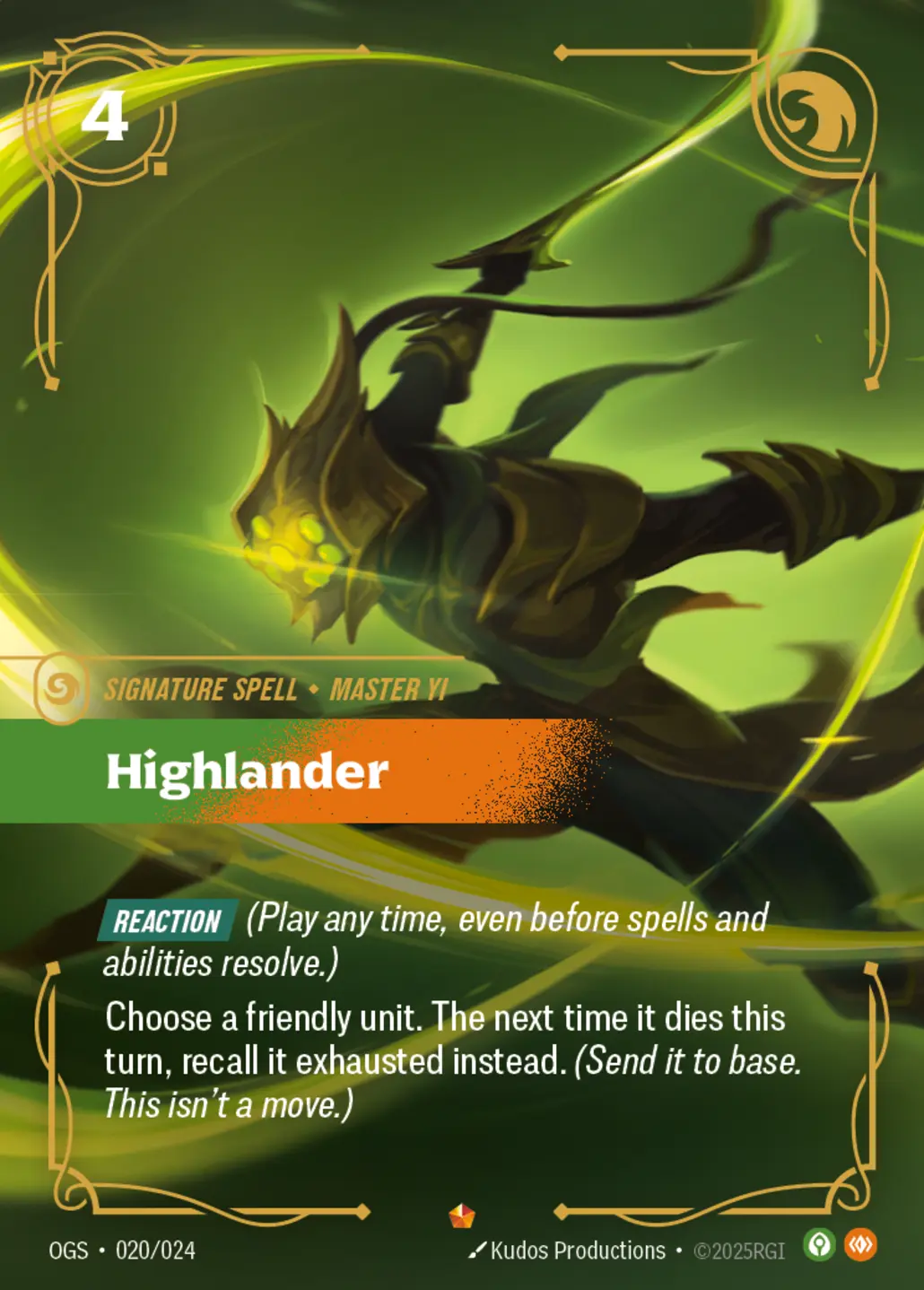 Highlander - 020/024 (OGS) Epic