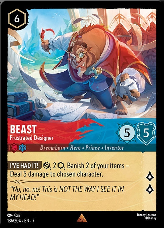 Beast - Frustrated Designer (Archazia's Island - 136/204) Rare