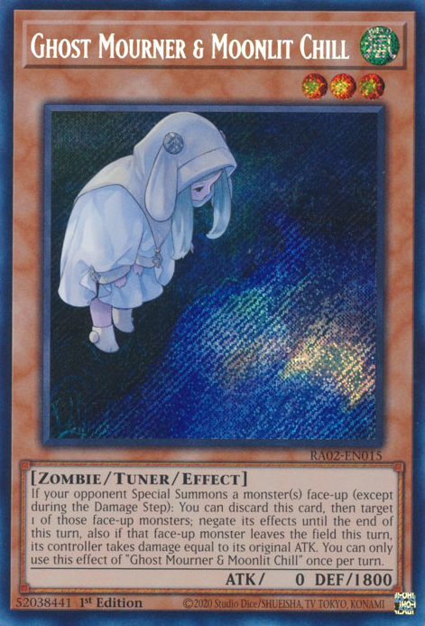 Ghost Mourner & Moonlit Chill (Alternate Art) (RA02-EN015) Secret Rare - Near Mint 1st Edition