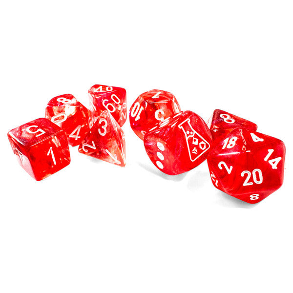 CHX30070: Borealis - Poly Set Passion w/white (Luminary) (7) (Lab Dice 9)