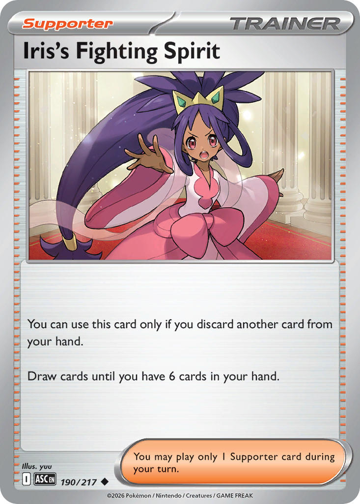 Iris's Fighting Spirit - 190/217 (ASC) Uncommon