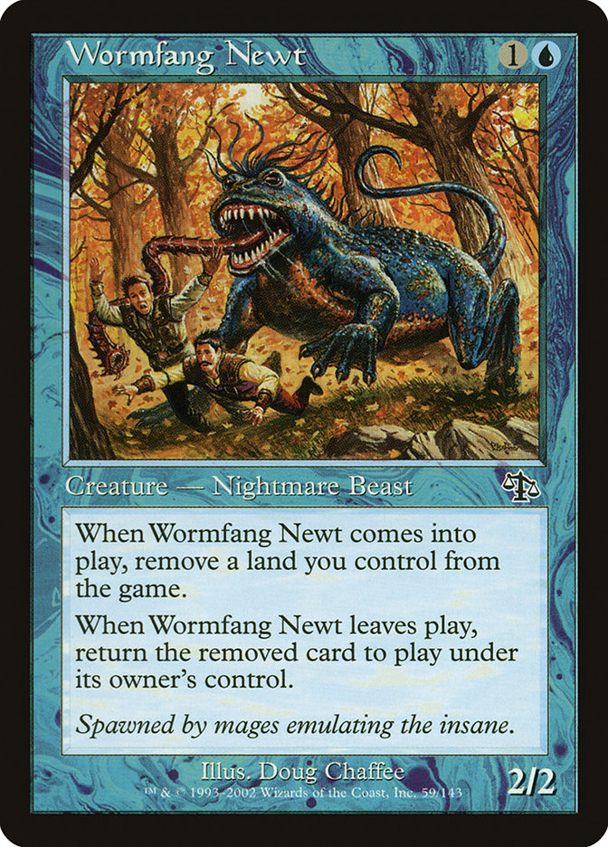 Wormfang Newt (JUD-C-FOIL) Moderate Play