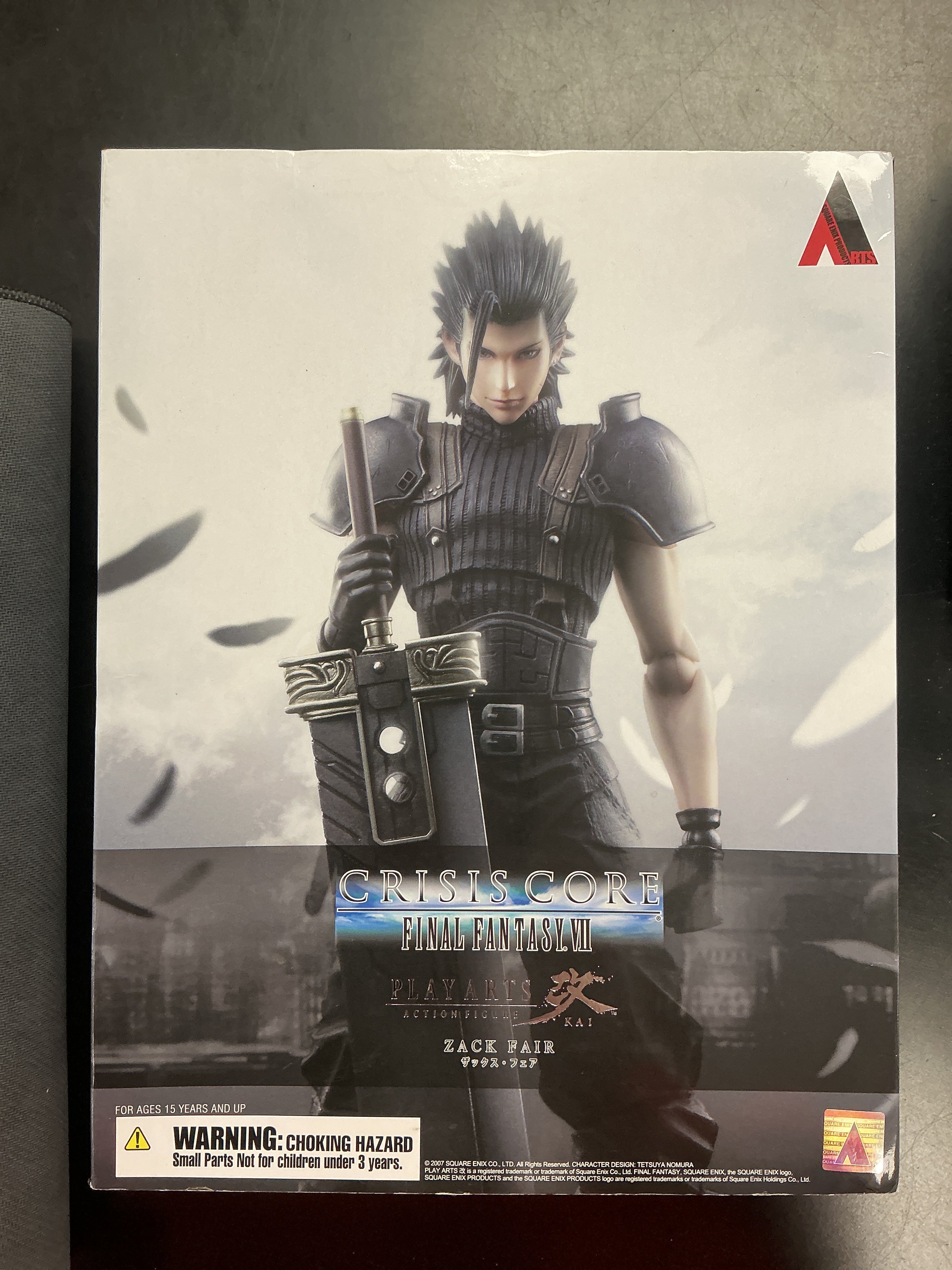 Crisis Core Final Fantasy VII Zack Fair Play Arts Kai AF (USED)