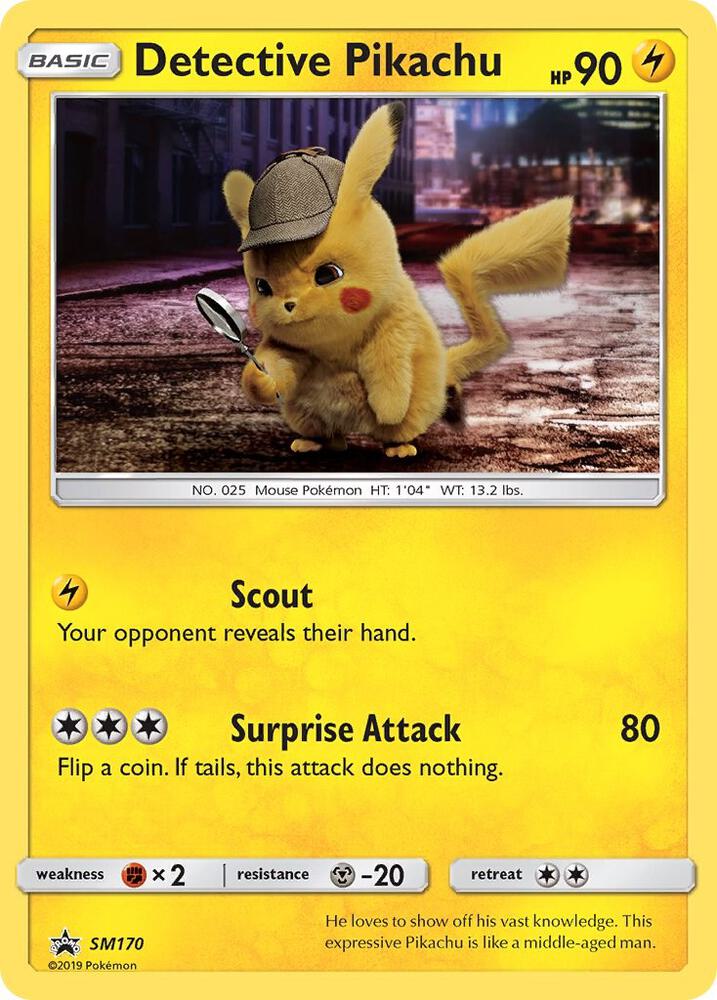 Detective Pikachu - SM170 (SM:PR) Promo - Light Play Holofoil