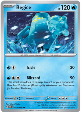 Regice - 042/159 (JTG) Uncommon
