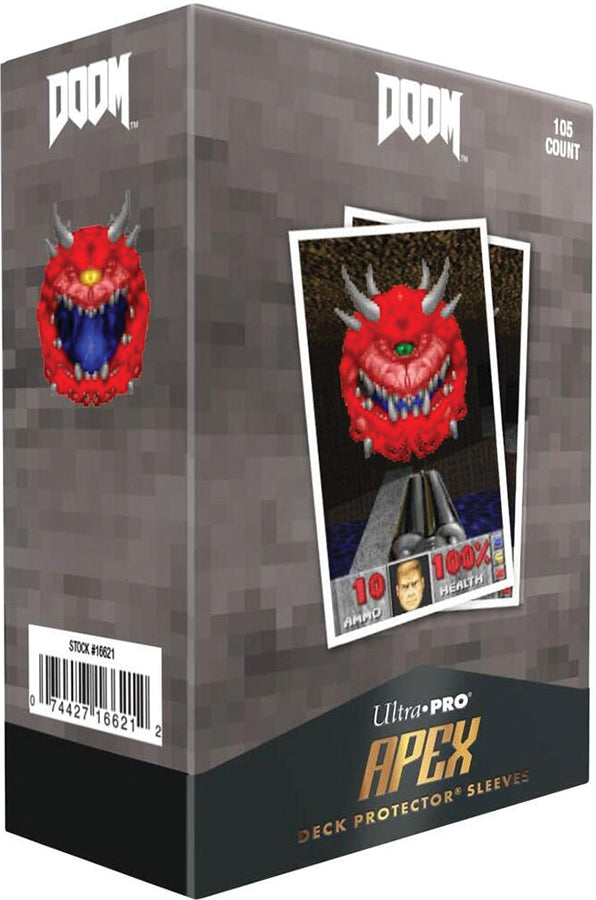 Ultra-PRO: 105ct Apex Deck Protector Sleeves - DOOM: Cacodemon