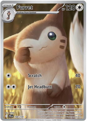 Furret - 168/159 (JTG) Illustration Rare